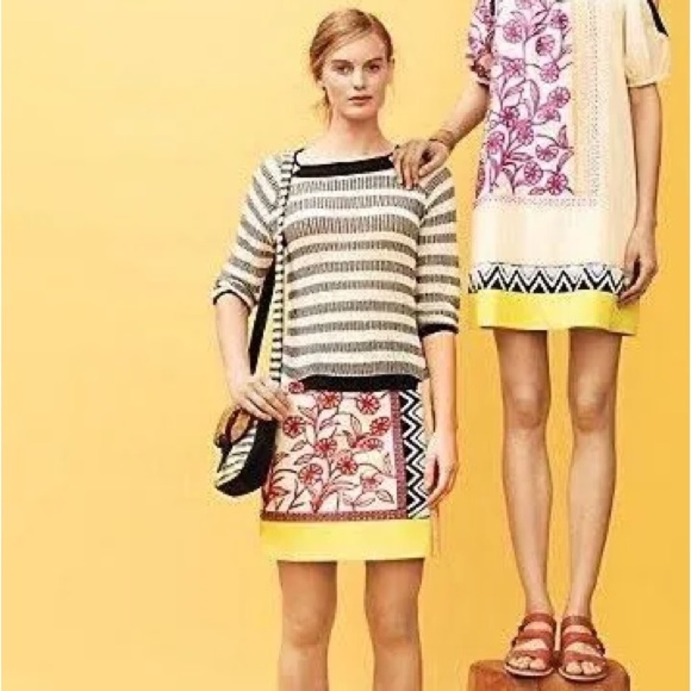 Anthropologie Beaded Boho Skirt